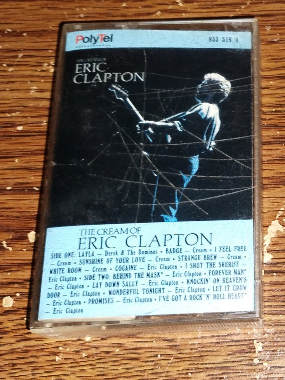 Eric Clapton - The Cream of Eric Clapton on cassette (Polydor Records, 1987)